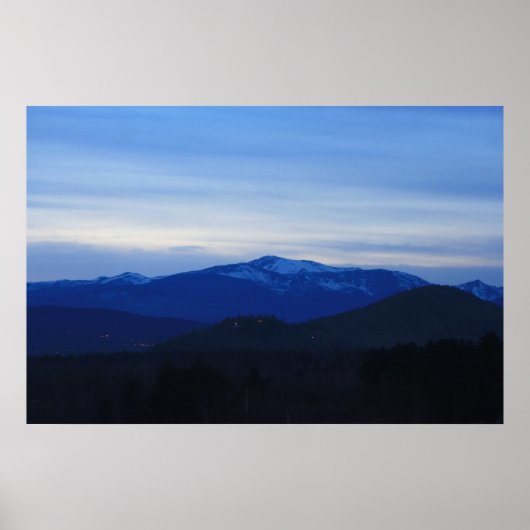 Mount Washington Twilight Poster (Voorkant)