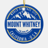 Mount Whitney: A Crown of California’s Sierra Neva Keramisch Ornament (Voorkant)