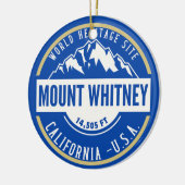 Mount Whitney: A Crown of California’s Sierra Neva Keramisch Ornament (Links)