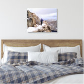 Mount Whitney beklimmen Canvas Afdruk (Insitu (Slaapkamer))