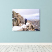 Mount Whitney beklimmen Canvas Afdruk (Insitu (Houten vloer))