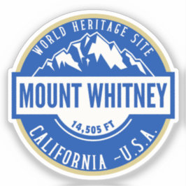 Mount Whitney California Mountain Logo Sticker