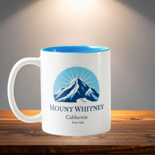 Mount Whitney California skigebied resort souvenir Tweekleurige Koffiemok