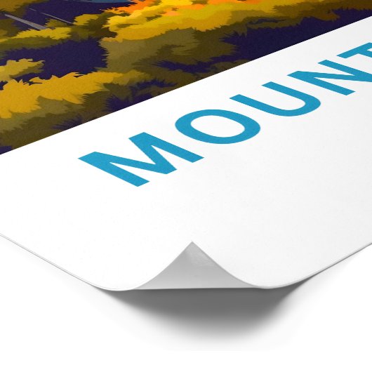 Mount Whitney California Travel Print (Hoek)