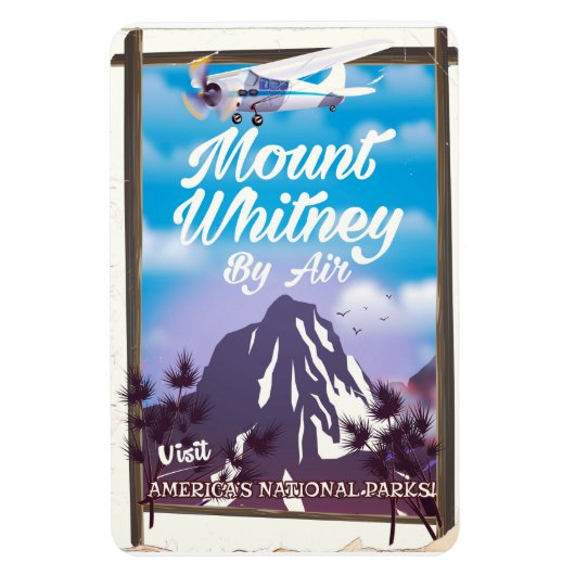 Mount Whitney, Classic California Travel poster Magneet (Verticaal)