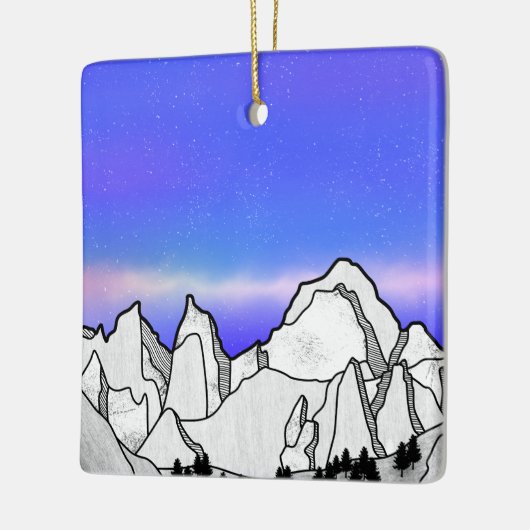 Mount Whitney Keramisch Ornament (Links)