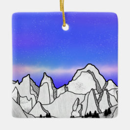 Mount Whitney Keramisch Ornament