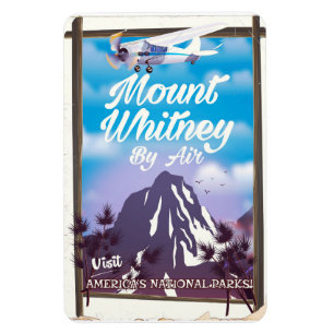 Mount Whitney, Klassieke Californische Reisposter Magneet