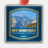 Mount Whitney (PF) Metalen Ornament (Voorkant)