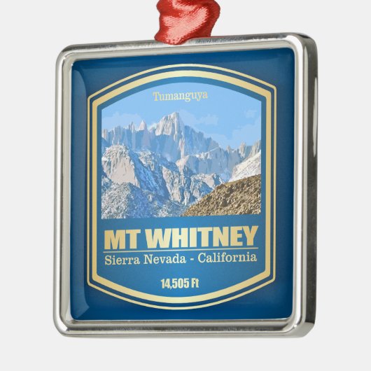 Mount Whitney (PF) Metalen Ornament (Links)