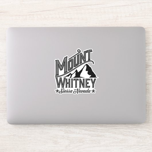 Mount Whitney Sierra Nevada Reisposter Sticker (Computer)