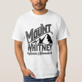 Mount Whitney Sierra Nevada Travel poster T-shirt (Voorkant)