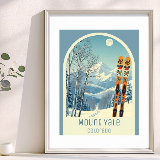Mount Yale Colorado skigebied Poster