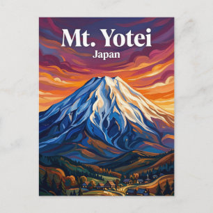 Mount Yotei Japan wordt ook wel Ezo Fuji genoemd v Briefkaart