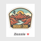 Mount Zion, Illinois Sticker (Vel)