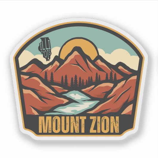 Mount Zion, Illinois Sticker (Voorkant)