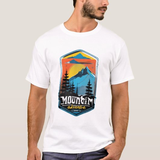 Mountain Adventure - Adembenemende Natuur T-shirt (Voorkant)
