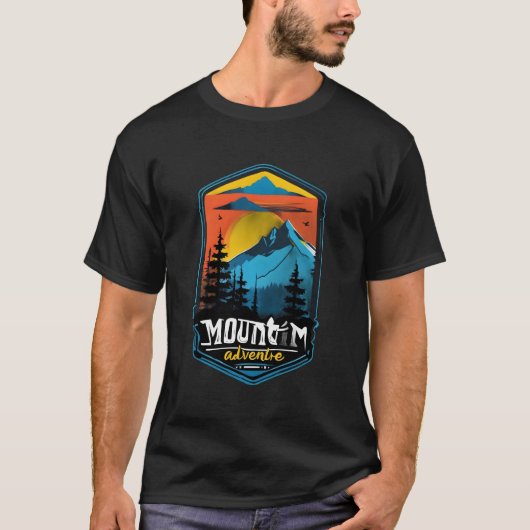 Mountain Adventure - Adembenemende Natuur T-shirt (Voorkant)