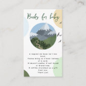 Mountain Adventure Baby Shower Books for Baby Informatiekaartje (Voorkant)