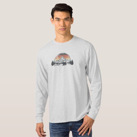 Mountain Adventure beer T-shirt (Voorkant volledig)