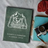 Mountain Adventure Begint Groene Chalkboard bruilo Planner