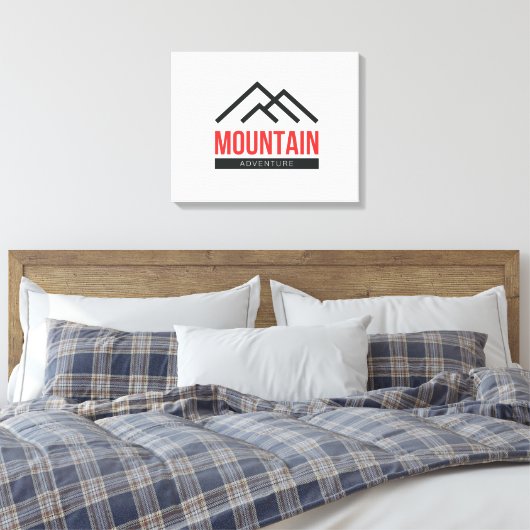 Mountain Adventure Canvas Afdruk (Insitu (Slaapkamer))