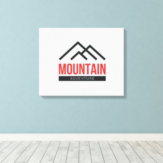 Mountain Adventure Canvas Afdruk (Insitu (Houten vloer))