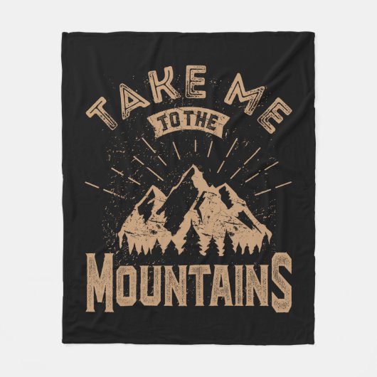 Mountain Adventure Fleece Deken (Voorkant)