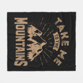 Mountain Adventure Fleece Deken (Voorkant (Horizontaal))