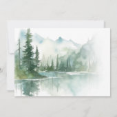 Mountain Adventure Forest Greenery Boy Baby shower Kaart (Achterkant)