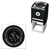 Mountain Adventure | Handmade with Love Custom Zelfinktende Stempel (In situ)