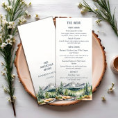 Mountain Adventure Herfst Herfst Winter Wedding Menu