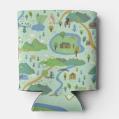 Mountain Adventure: het patroon van de ontdekkings Blikjeskoeler (Achterkant)