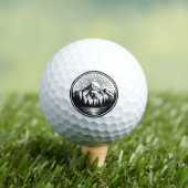 Mountain Adventure Logo | Camping Badge | Outdoor Golfballen (Insitu Shirt)