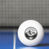 Mountain Adventure Logo | Camping Badge | Outdoor Pingpongbal (Net)