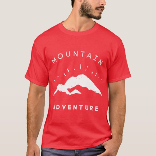 Mountain Adventure Outr Hiking Active friends T-shirt (Voorkant)