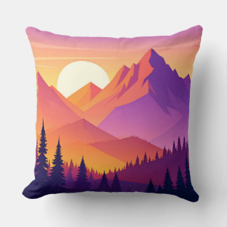 Mountain Adventure Pillow - Hiking Outdoor Nature  Kussen