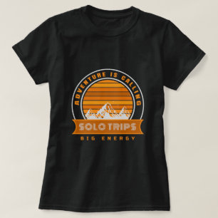 Mountain Adventure Reizen Alleenstaande Vrouw T-Sh T-shirt