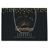 Mountain Adventure Rustic Congrats Afstuderen Groot Cadeauzakje (Voorkant)
