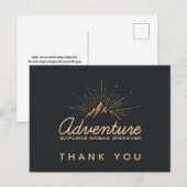Mountain Adventure Rustic Hartelijk dank Briefkaart (Voorkant / Achterkant)