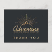 Mountain Adventure Rustic Hartelijk dank Briefkaart (Voorkant)
