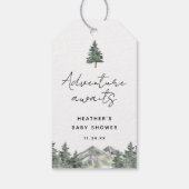 Mountain Adventure wacht op de voordelen Dank u Cadeaulabel (Achterkant)