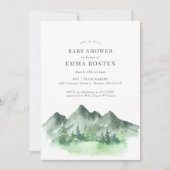 Mountain Adventure wacht op Waterverf Baby shower (Voorkant)