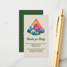 Mountain Adventure Waits Boeken voor Baby Insert Informatiekaartje