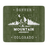 Mountain Adventurer Rustic Forest Green Custom Snijplank (Voorkant)