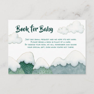 Mountain Adventures Book for Baby Card Informatiekaartje