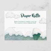 Mountain Adventures Diaper Raffle Card Informatiekaartje (Voorkant)