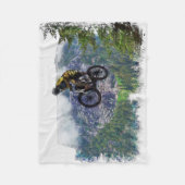 Mountain Air BMXer - BMX Rider Fleece Blanket (Voorkant)