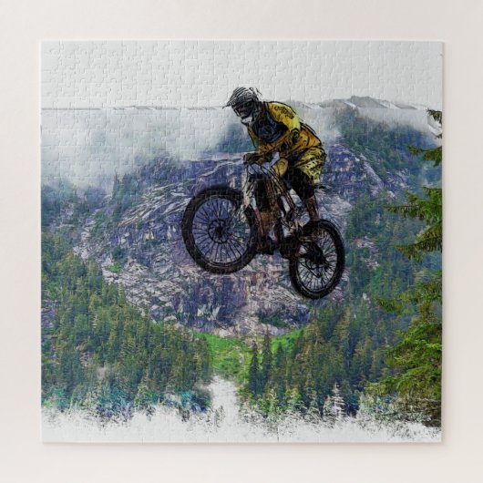 Mountain Air BMXer - BMX Rider Legpuzzel (Verticaal)