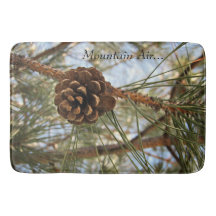 Mountain Air Pine Cone Badmat - Groot
